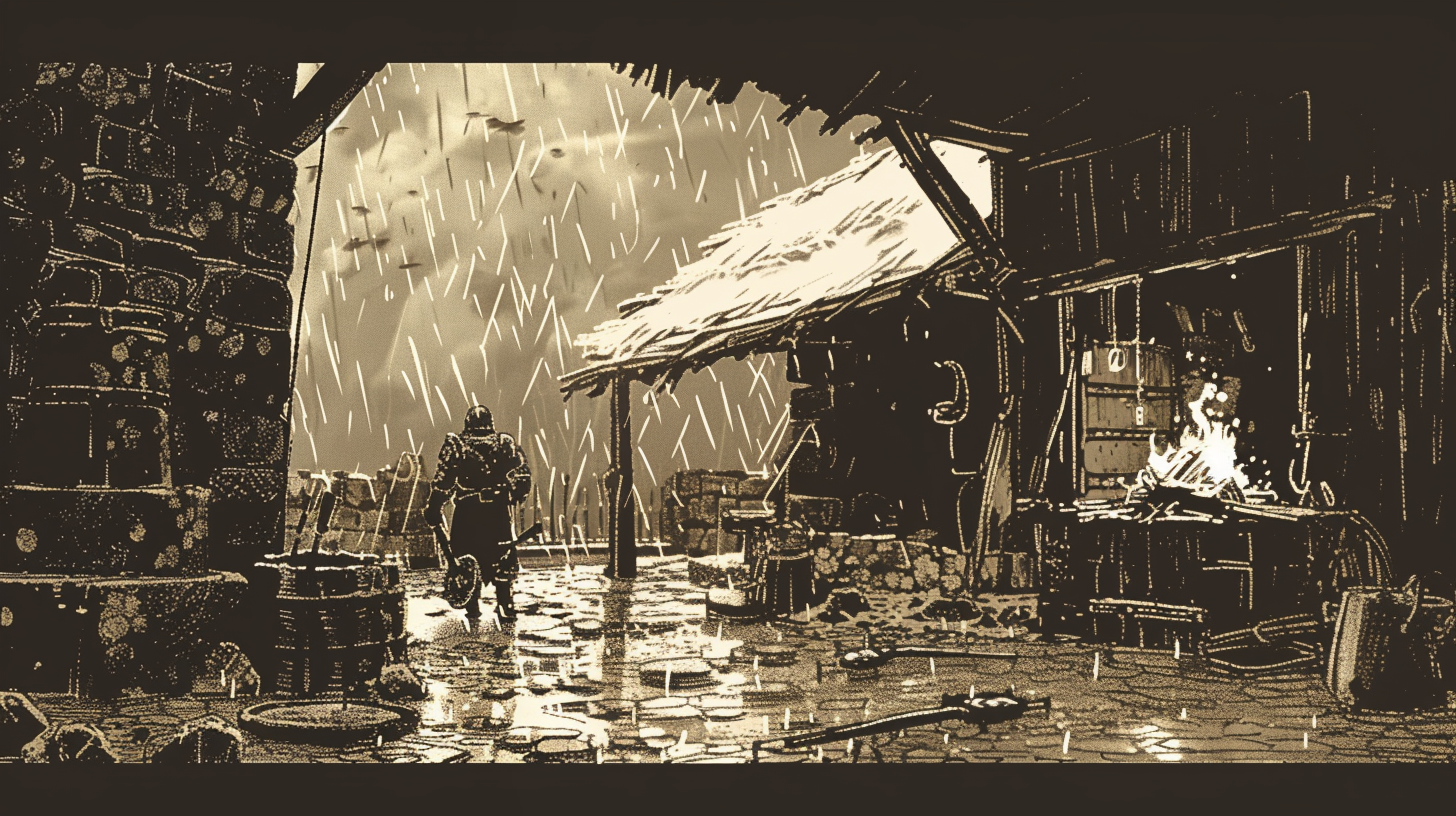 lucky_seb_The_illustration_shows_a_primitive_medieval_forge._th_a0f595f8-74b4-46ca-9400-ac21cc519373